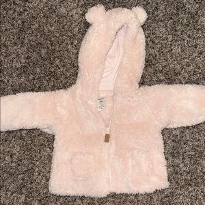 Carter's Fuzzy Pink Hooded Jacket for Kids